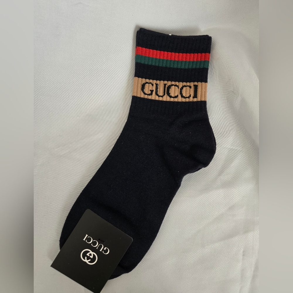 Gucci Dark Blue Casual Socks